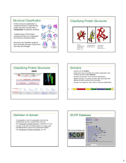 Protein Structure Classification