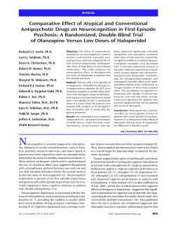Comparative Effect of Atypical and Conventional Antipsychotic