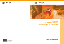 Handbook on Criminal Justice Responses to Terrorism (CRIMINAL