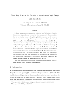 Token Ring Arbiters: An Exercise in Asynchronous Logic Design