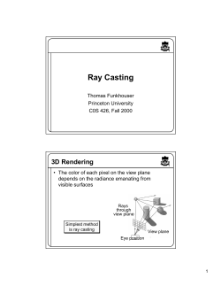 Ray Casting - Princeton CS