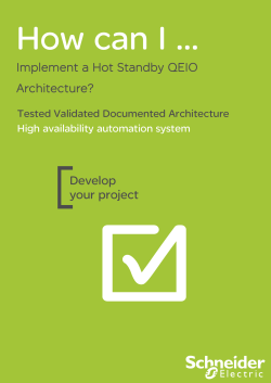 Implement a Hot Standby QEIO Architecture?