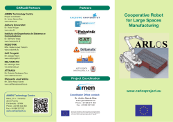 Cooperative Robot for Large Spaces Manufacturing