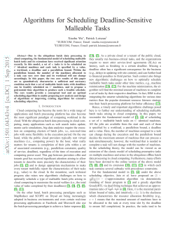 Algorithms for Scheduling Malleable Cloud Tasks