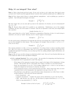 Help, it`s an integral! Now what?