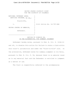 Government`s Motion to Dismiss