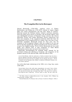 The Evangelical Revival in Retrospect