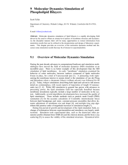 9 Molecular Dynamics Simulation of Phospholipid Bilayers