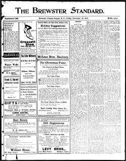 the brewster - NYS Historic Newspapers