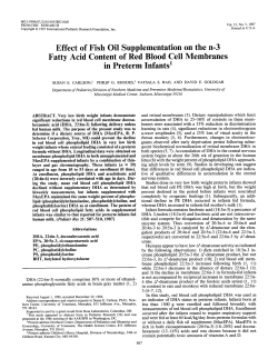 Effect of Fish Oil Supplementation on the n-3 Fatty Acid