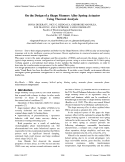 On the Design of a Shape Memory Alloy Spring Actuator