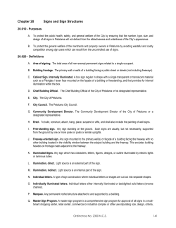 Chapter 20 Signs and Sign Structures