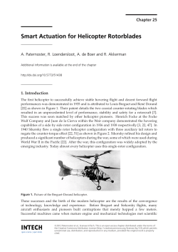Smart Actuation for Helicopter Rotorblades