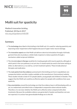 Mollii suit for spasticity