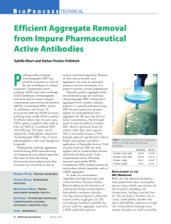 Efficient Aggregate Removal from Impure Pharmaceutical