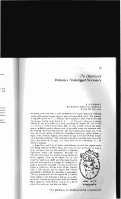The Digrams of Webster`s Unabridged Dictionary