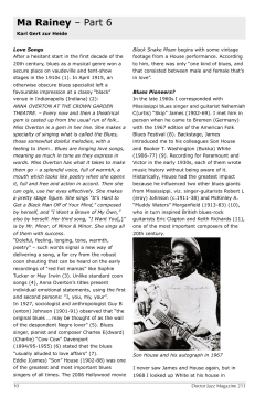 Ma Rainey &ndash; Part 6 - Doctor Jazz &ndash; Magazine