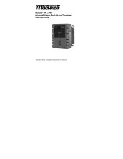 Macurco TX-12-AM User Instructions