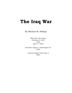 The Iraq War - Marine Parents