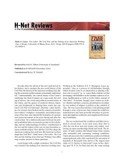 Untitled [Paul Taillon on Free Labor: The Civil War and the - H-Net