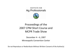 Improving Glyphosate Performance