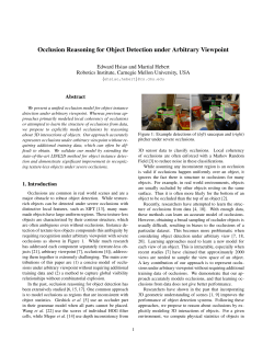 Occlusion Reasoning for Object Detection under