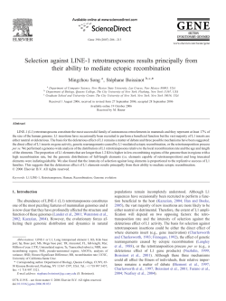 Selection against LINE-1 retrotransposons results principally from