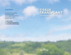 tissue transplant - Government of Nova Scotia