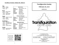 February 26 - 10 am service