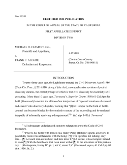 CLEMENT v. ALEGRE | FindLaw