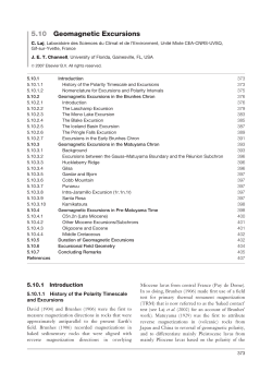 5.10 Geomagnetic Excursions