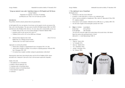 handout - George Walkden