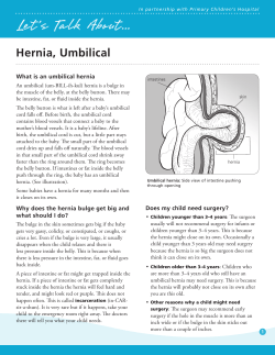 Hernia, umbilical - Intermountain Healthcare
