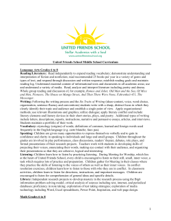At a Glance Middle school phase 1 with nd edits and edm goals for 6