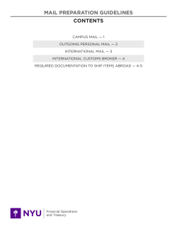 mail preparation guidelines contents