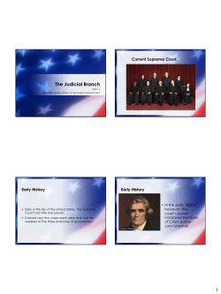 The Judicial Branch - Crestwood Local Schools