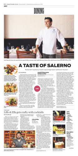 a taste of salerno
