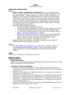 Rabies - Delaware General Health District