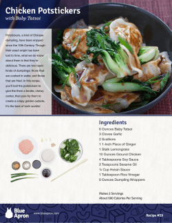 Chicken Potstickers