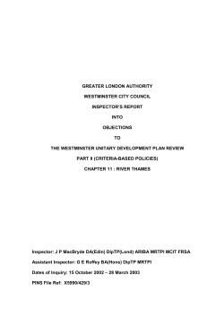 chapter 11 &ndash; river thames - Westminster City Council