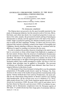 ANOMALOUS CHROMOSOME PAIRING IN THE MALE