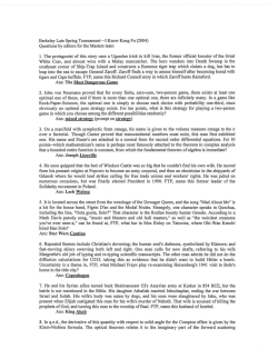 Berkeley Late Spring Tournament-I Know Kung Fu (2004) Questions