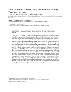 Recent Advances in Atomic-Scale Spin