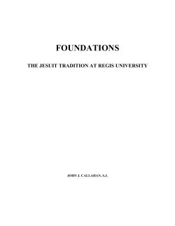 foundations - Regis University