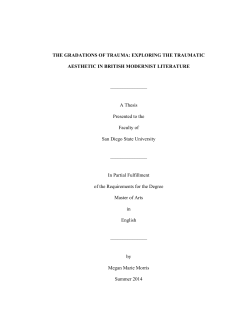 THE GRADATIONS OF TRAUMA: EXPLORING THE TRAUMATIC