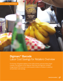 Digimarc&reg; Barcode Labor Cost Savings for Retailers Overview