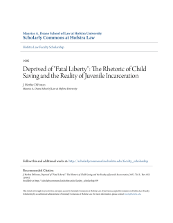 Deprived of "Fatal Liberty": The Rhetoric of Child Saving and the