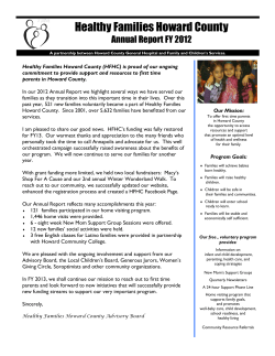Healthy Families Howard County