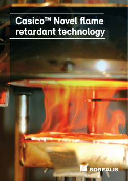 Casico&trade; Novel flame retardant technology