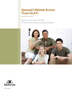 Spousal Lifetime Access Trust (SLAT)